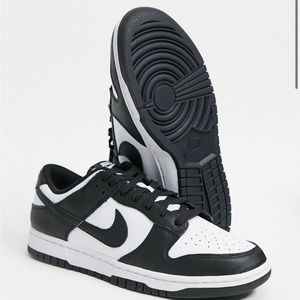 Nike Dunk Low panda sneakers in black and white